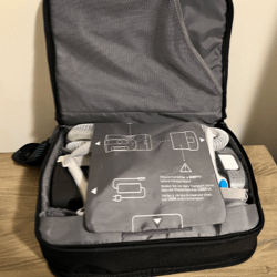 CPAP machine in its case